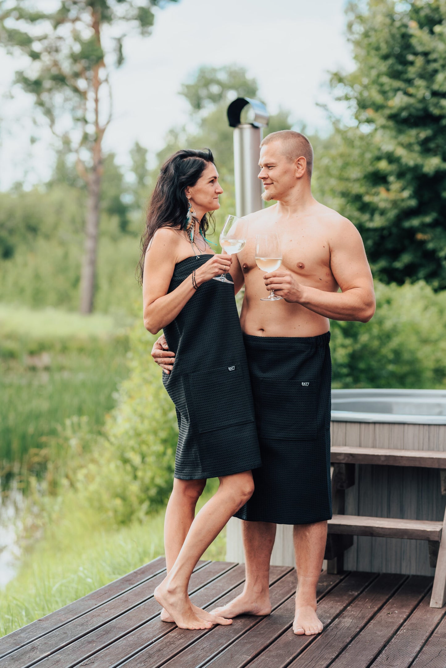 Spa Wrap for Men – Cotton Waffle | Lannepyyhe miehille - Puuvillavohveli