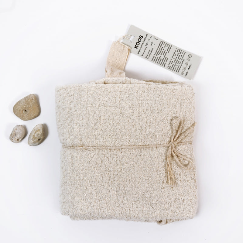 Big Linen Towel | Textured White